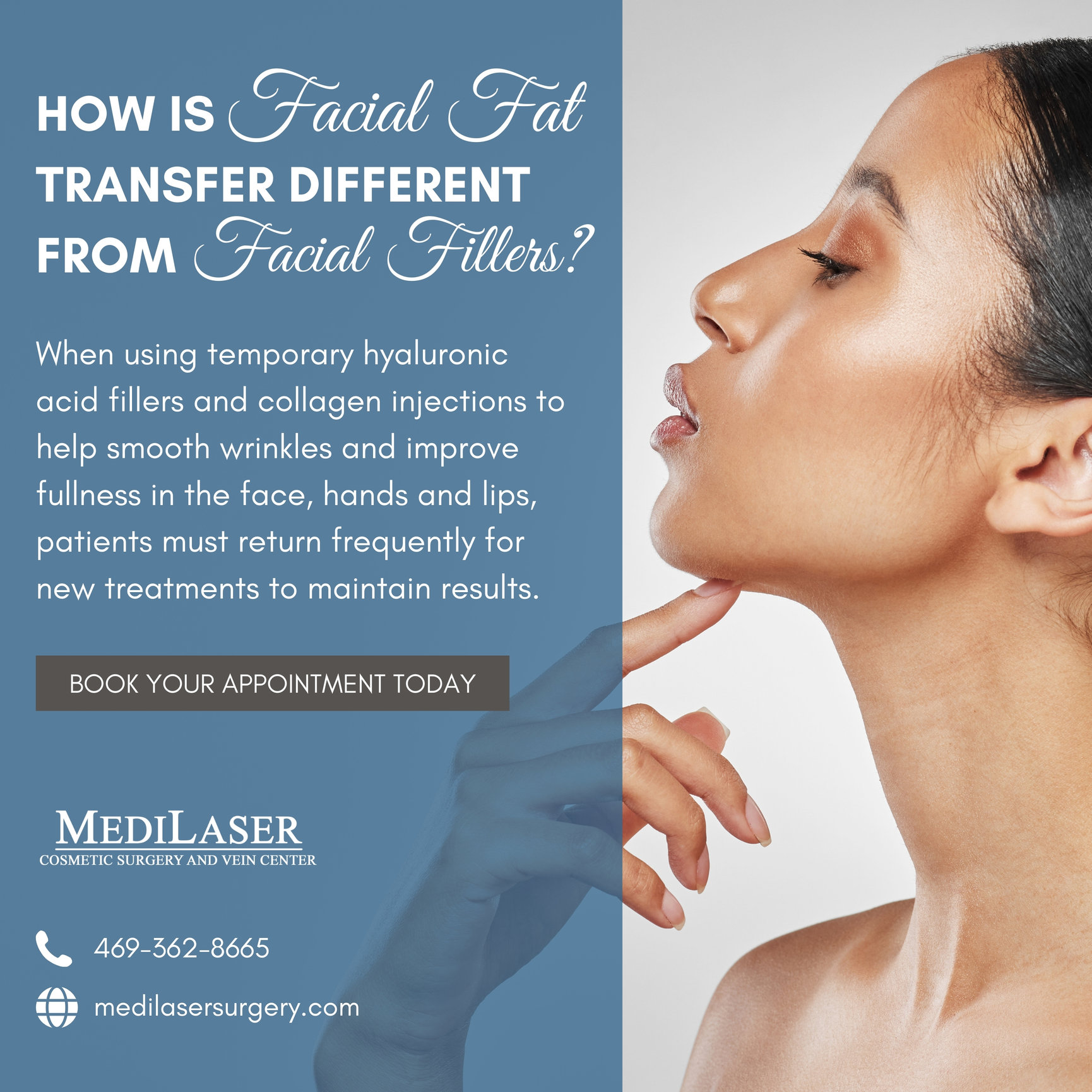 How Is Facial Fat Transfer Different From Facial Fillers At Medilaser