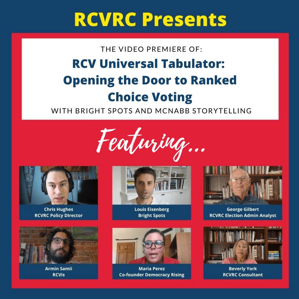 RCVRC Releases Video Highlighting the RCV Universal Tabulator Software ...