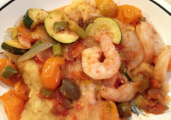 Spicy Shrimp over Polenta - Becky Diamond, Author