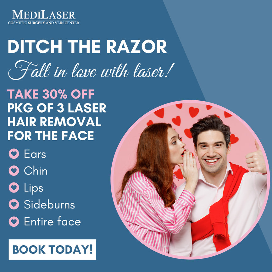 30 OFF ALL LHR Valentines Day Sale at Medilaser Surgery and Vein